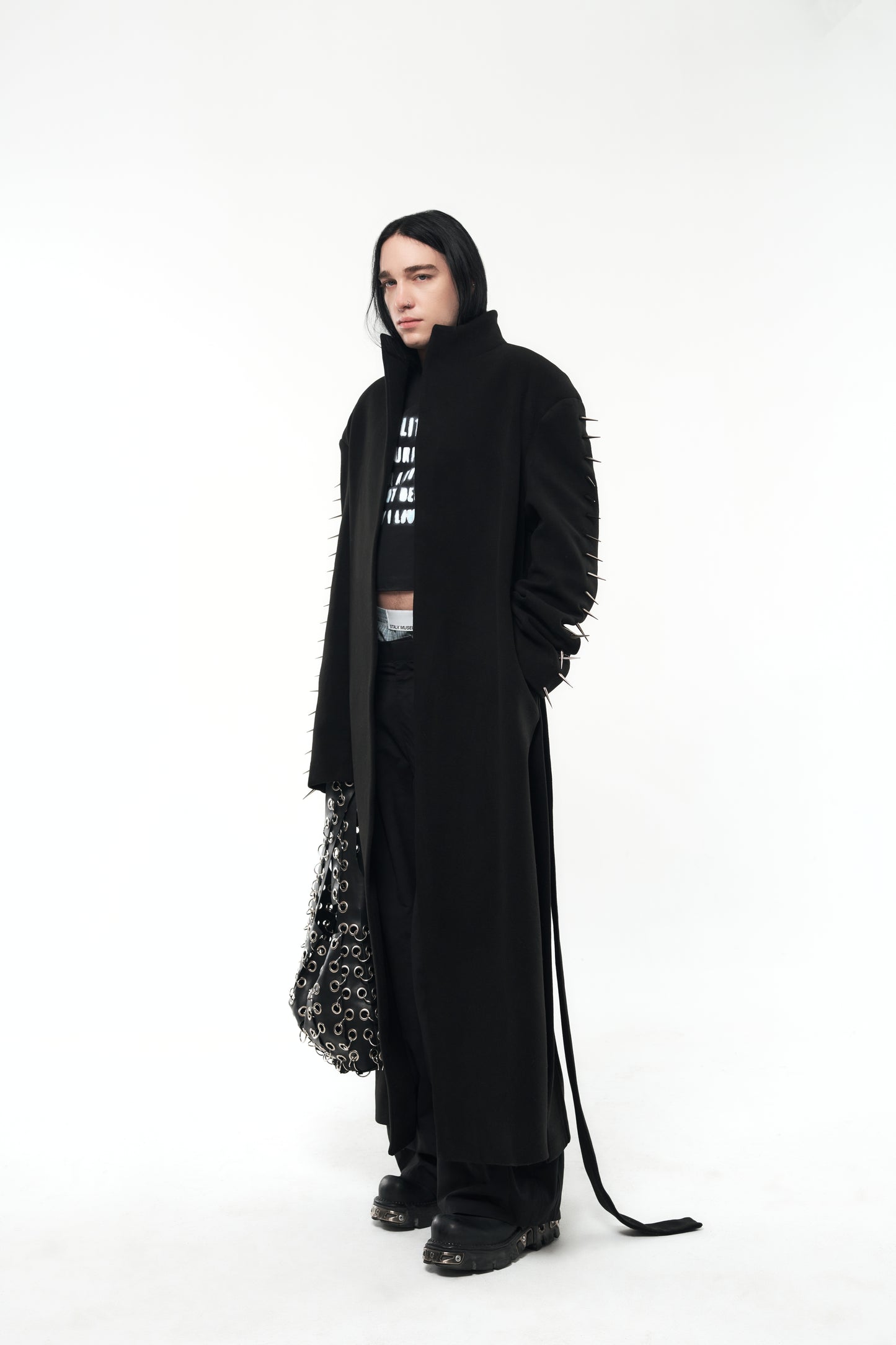 FUNNEL-NECK COAT