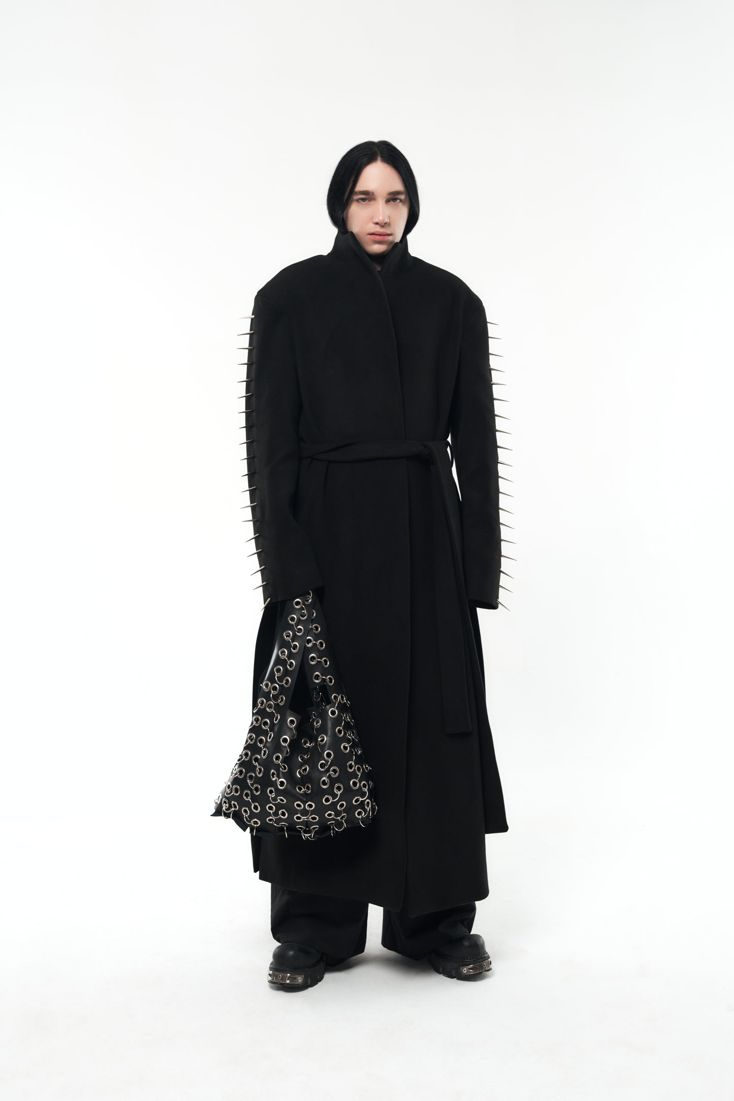FUNNEL-NECK COAT