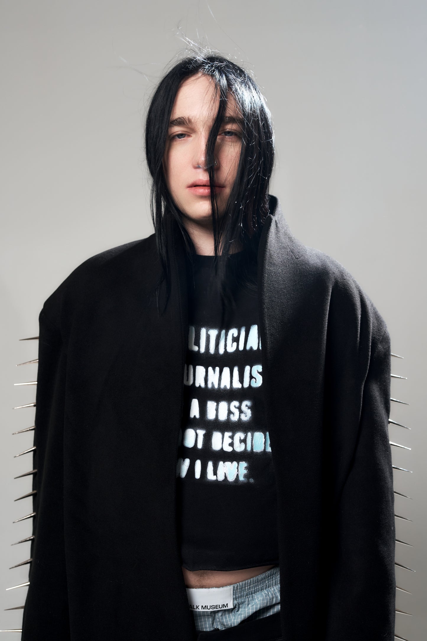 FUNNEL-NECK COAT