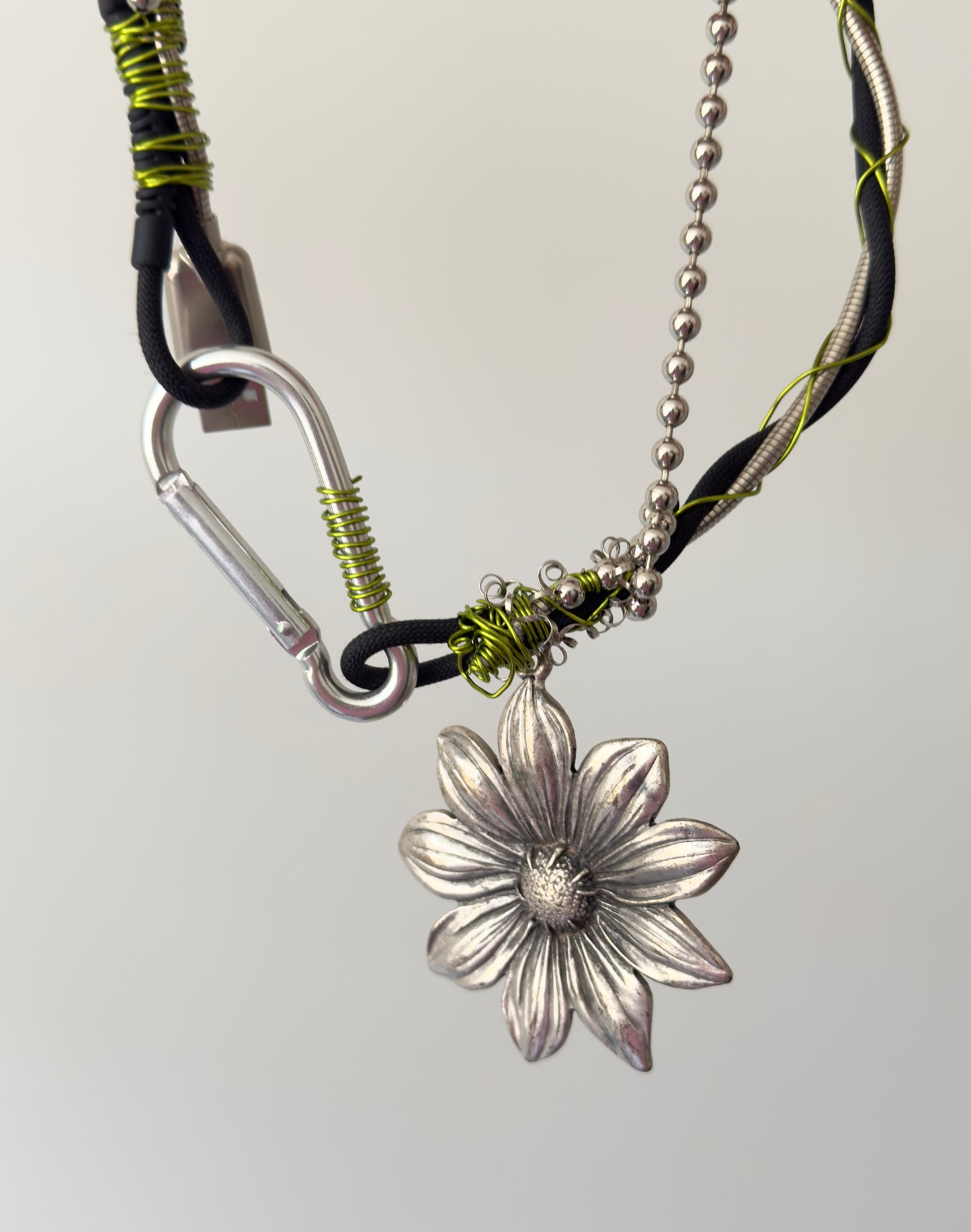 Steel Bloom Necklace